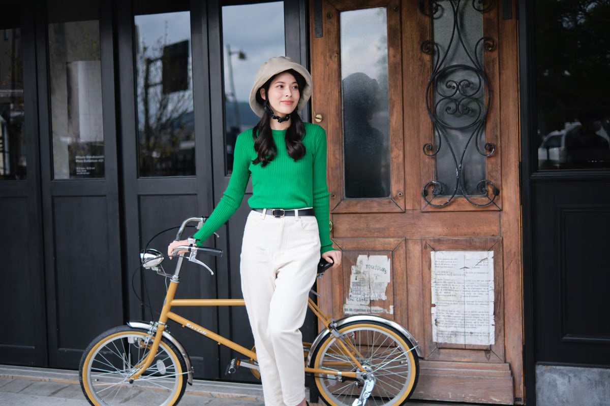 自転車ヘルメット Oli 　織 ハットタイプ　SG付　送料無料